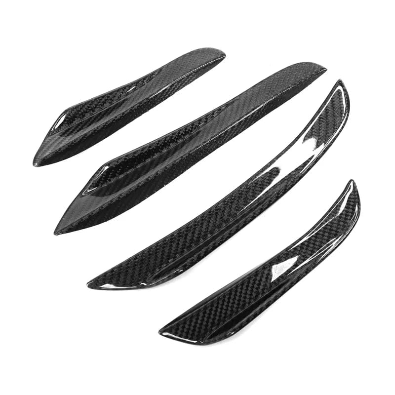 BMW 3 Series (G20/G21) TK Style Carbon Fibre Front Bumper Canards - Twenty Two Tuning Front Canards/Bumper Inserts