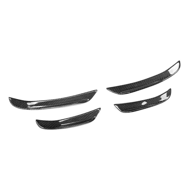 BMW 3 Series (G20/G21) TK Style Carbon Fibre Front Bumper Canards - Twenty Two Tuning Front Canards/Bumper Inserts
