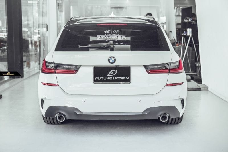 BMW 3 Series (G21) Future Design Carbon Fibre Rear Roof Spoiler - Future Design Rear Spoiler