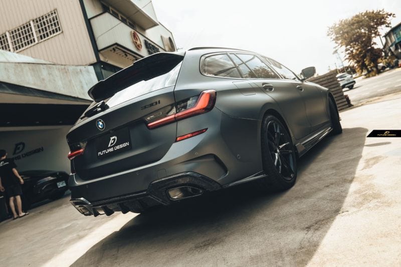 BMW 3 Series (G21) Future Design GT Carbon Fibre Rear Roof Spoiler - Future Design Rear Spoiler