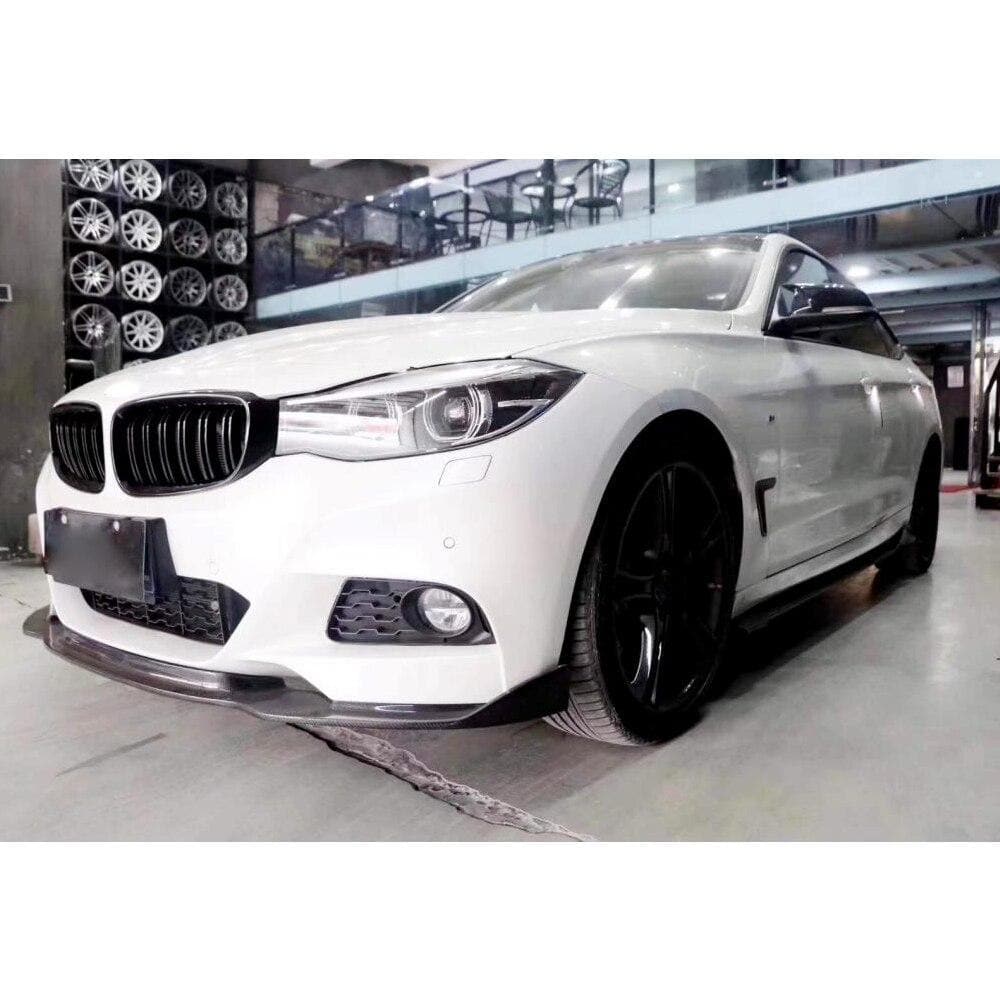 BMW 3 Series GT (F34) 3D Design Style Carbon Fibre Front Lip Spoiler - Twenty Two Tuning Front Lip