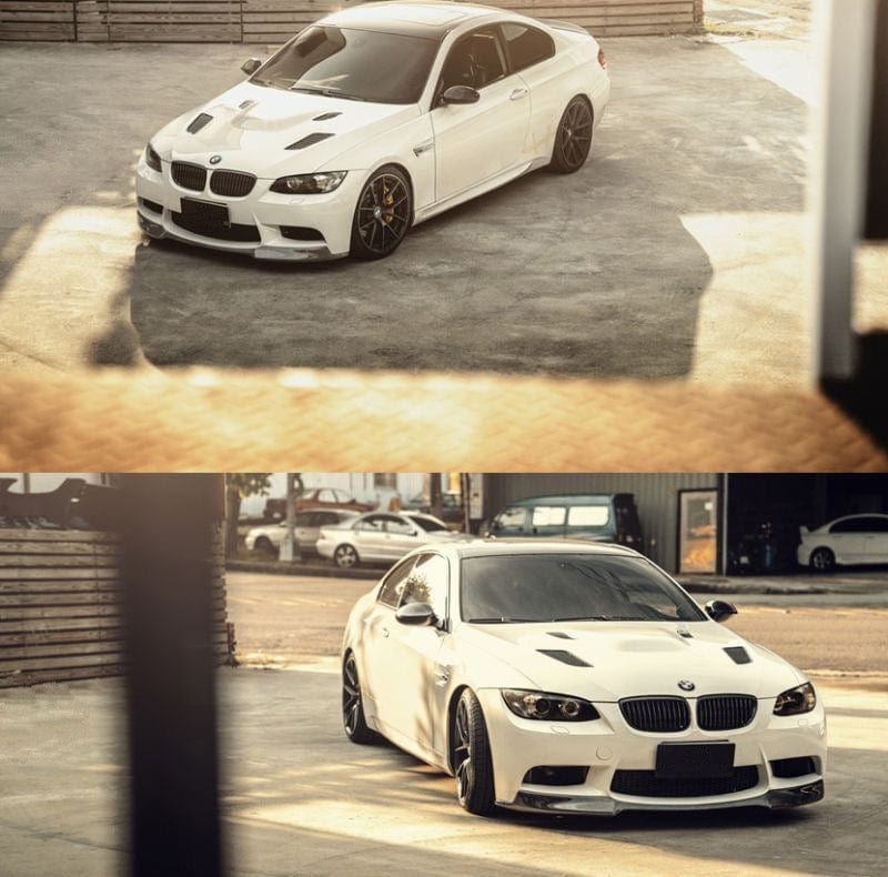 BMW 3 Series/M3 (E92/E93) GTR Style Carbon Fibre Hood/Bonnet Replacement - Twenty Two Tuning Hood/Bonnet Complete