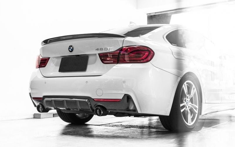 BMW 4 Series (F32/F33/F36) 435I/440I M Performance Style Carbon Fibre Rear Diffuser - Twenty Two Tuning Rear Diffuser