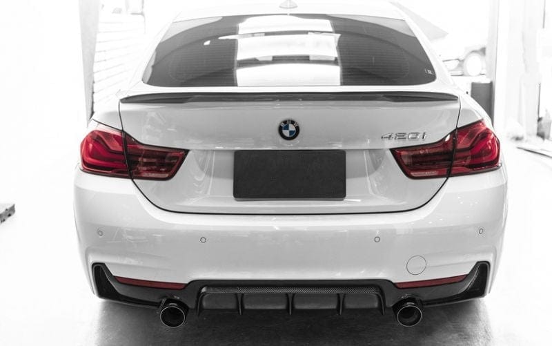 BMW 4 Series (F32/F33/F36) 435I/440I M Performance Style Carbon Fibre Rear Diffuser - Twenty Two Tuning Rear Diffuser