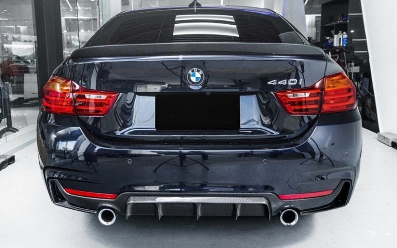 BMW 4 Series (F32/F33/F36) 435I/440I M Performance Style Carbon Fibre Rear Diffuser - Twenty Two Tuning Rear Diffuser