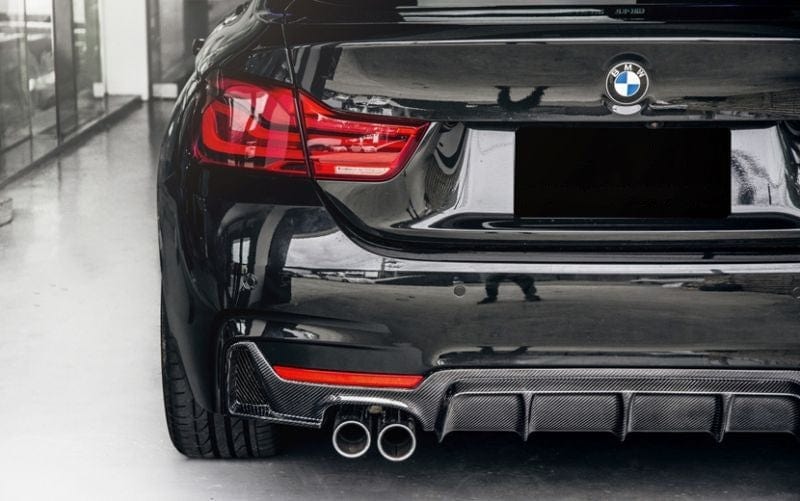 BMW 4 Series (F32/F33/F36) M Performance Style Carbon Fibre Rear Diffuser - Twenty Two Tuning Rear Diffuser