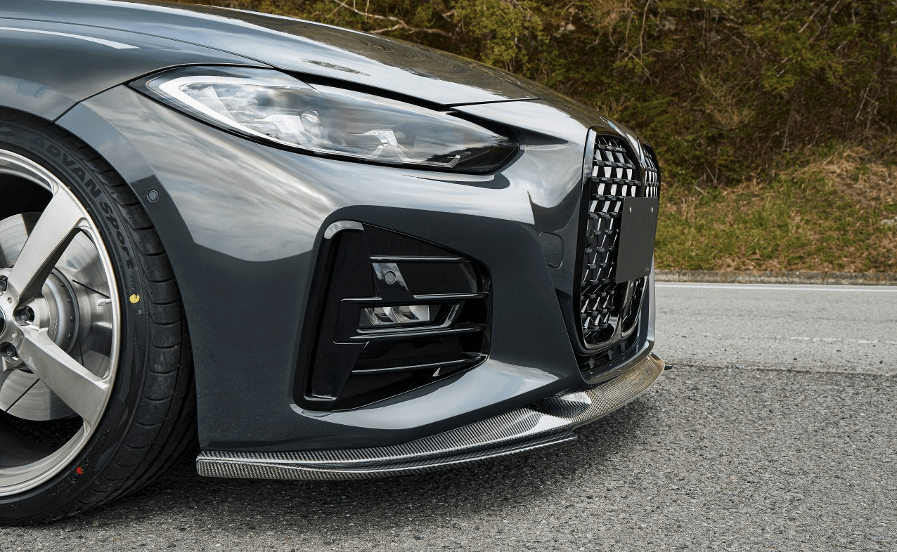 BMW 4 Series (G22/G23) 3D Style Carbon Fibre Front Lip Spoiler - Twenty Two Tuning Front Lip