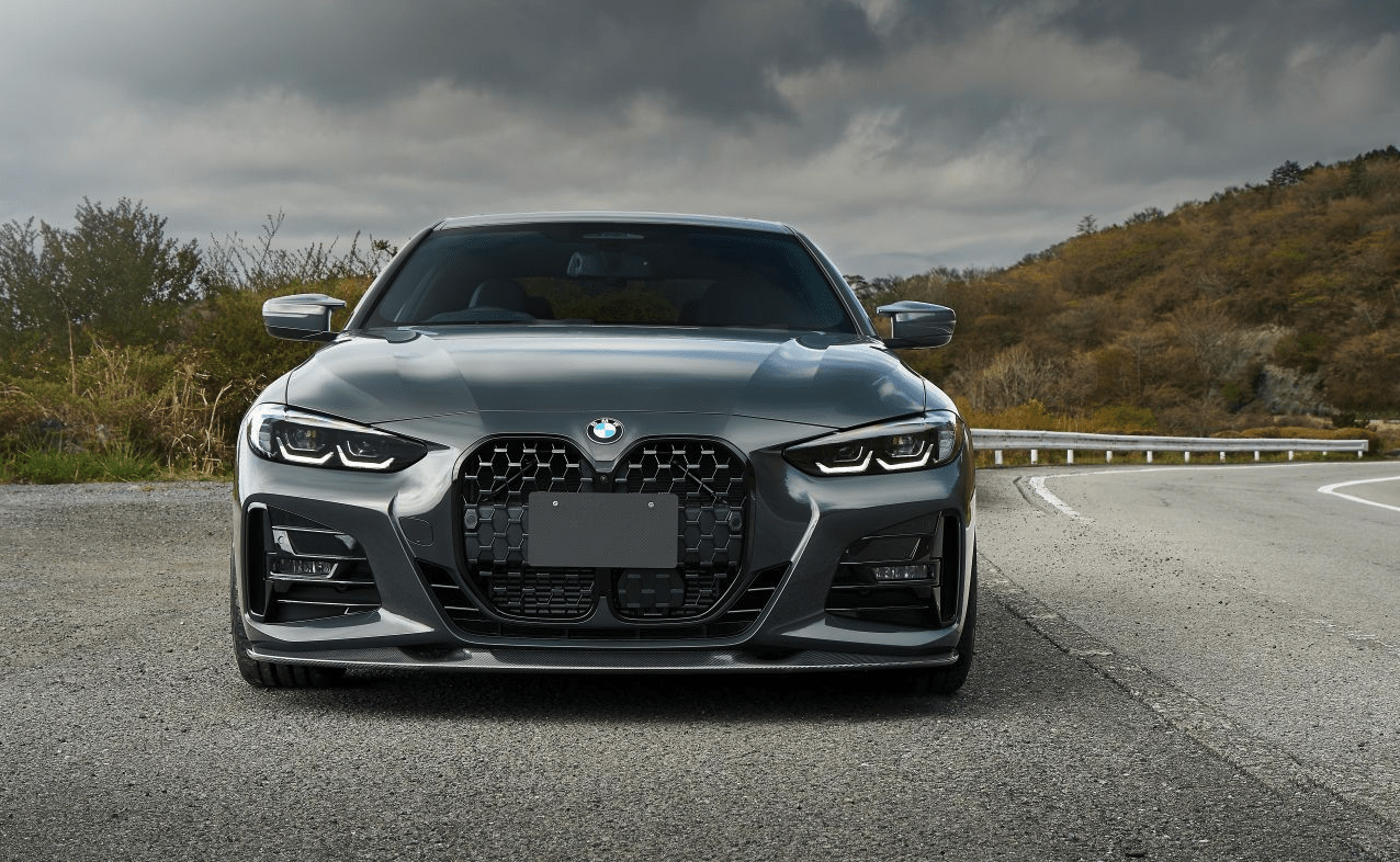 BMW 4 Series (G22/G23) 3D Style Carbon Fibre Front Lip Spoiler - Twenty Two Tuning Front Lip