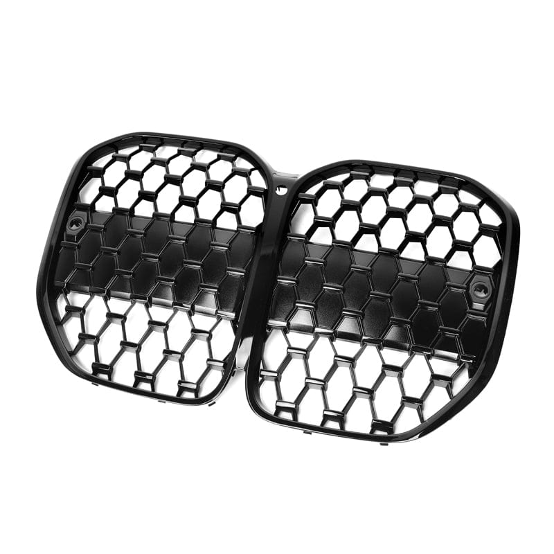 BMW 4 Series (G22/G23) M Performance Style Black Honeycomb Front Grille - Twenty Two Tuning Front Grille