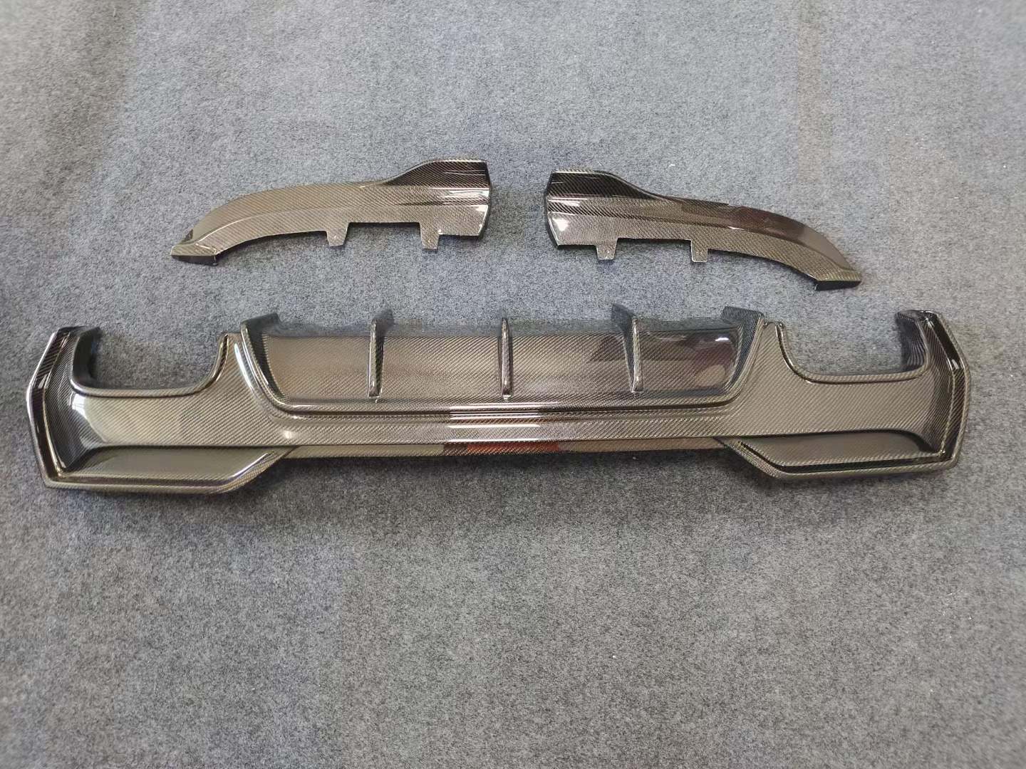 BMW 4 Series (G22/G23) M Performance Style Carbon Fibre Quad Rear Diffuser - Twenty Two Tuning Rear Diffuser