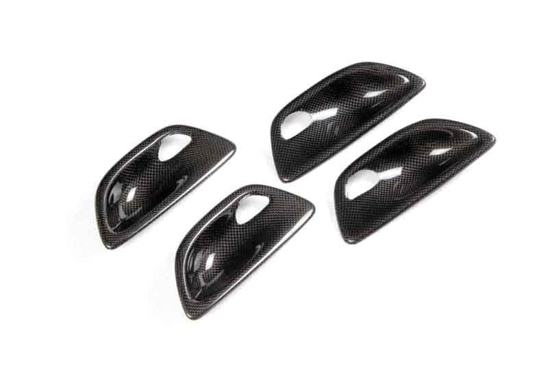 BMW 5 Series (F10/F11/F18) Add-On Carbon Fibre Interior Door Handle Set - Twenty Two Tuning Interior Parts & Accessories