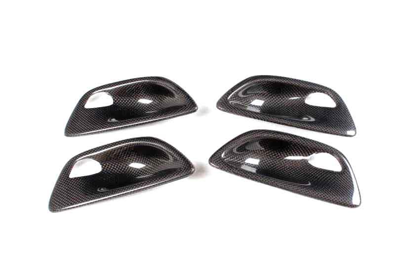 BMW 5 Series (F10/F11/F18) Add-On Carbon Fibre Interior Door Handle Set - Twenty Two Tuning Interior Parts & Accessories