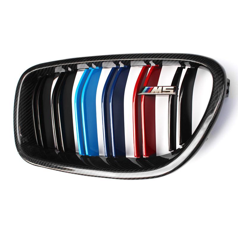 BMW 5 Series (F10/F11) M Performance Style Carbon Fibre Front Grille - Twenty Two Tuning Front Grille