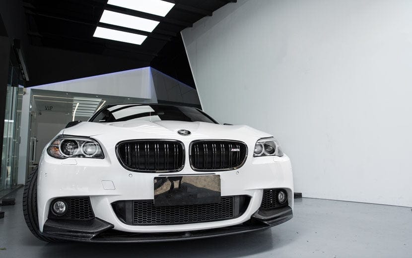 BMW 5 Series (F10/F11) M Performance Style Carbon Fibre Front Lip Spoiler - Twenty Two Tuning Front Lip