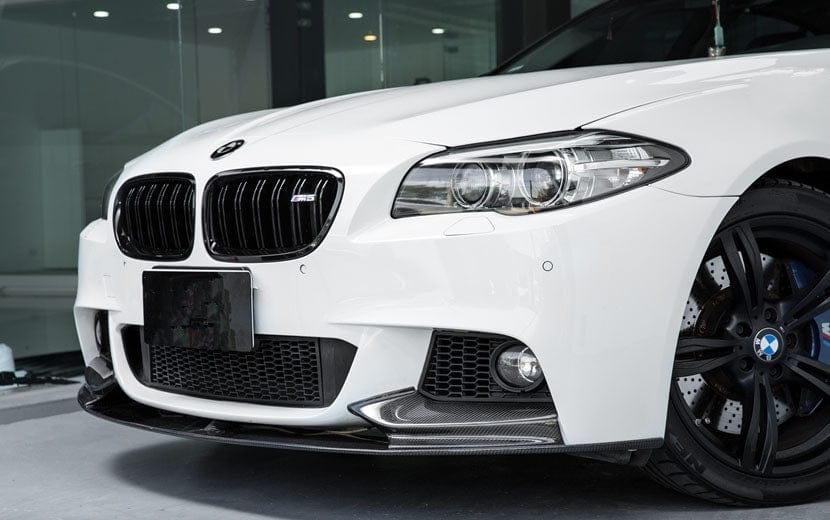 BMW 5 Series (F10/F11) M Performance Style Carbon Fibre Front Lip Spoiler - Twenty Two Tuning Front Lip
