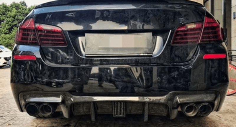 BMW 5 Series (F10) Kohlenstoff Style Carbon Fibre Rear Diffuser - Twenty Two Tuning Rear Diffuser