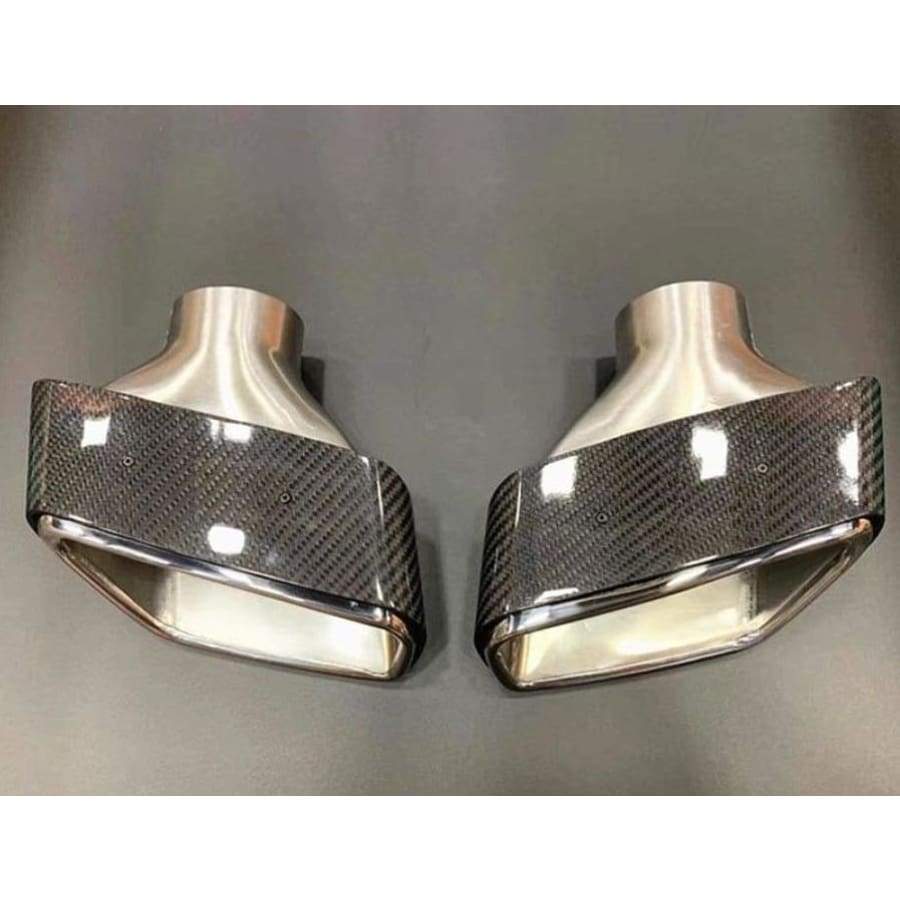 BMW 5 Series (G30/G31) M Performance Style Carbon Fibre Exhaust Tips - Twenty Two Tuning Exhaust Tips