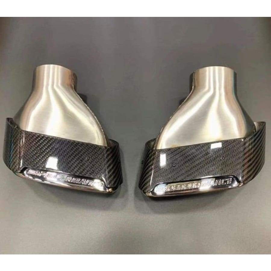 BMW 5 Series (G30/G31) M Performance Style Carbon Fibre Exhaust Tips - Twenty Two Tuning Exhaust Tips
