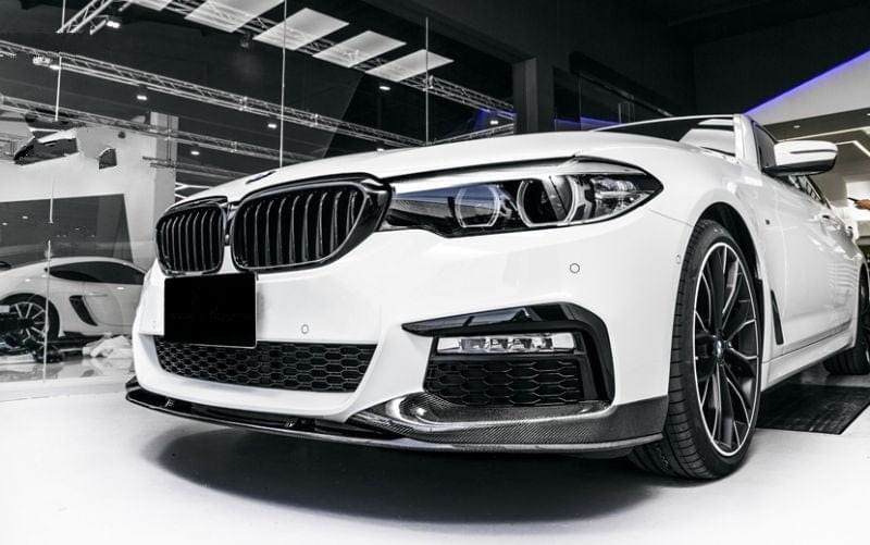 BMW 5 Series (G30/G31) M Performance Style Carbon Fibre Front Lip Spoiler - Twenty Two Tuning Front Lip