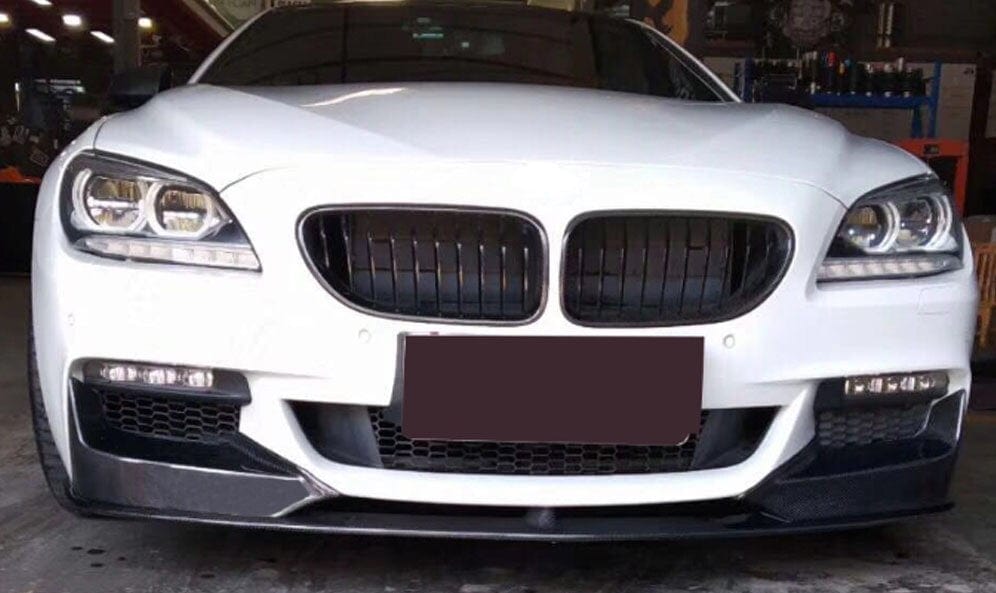 BMW 6 Series F06/F12/F13 M Performance Style Carbon Fibre Front Lip Spoiler - Twenty Two Tuning Front Lip