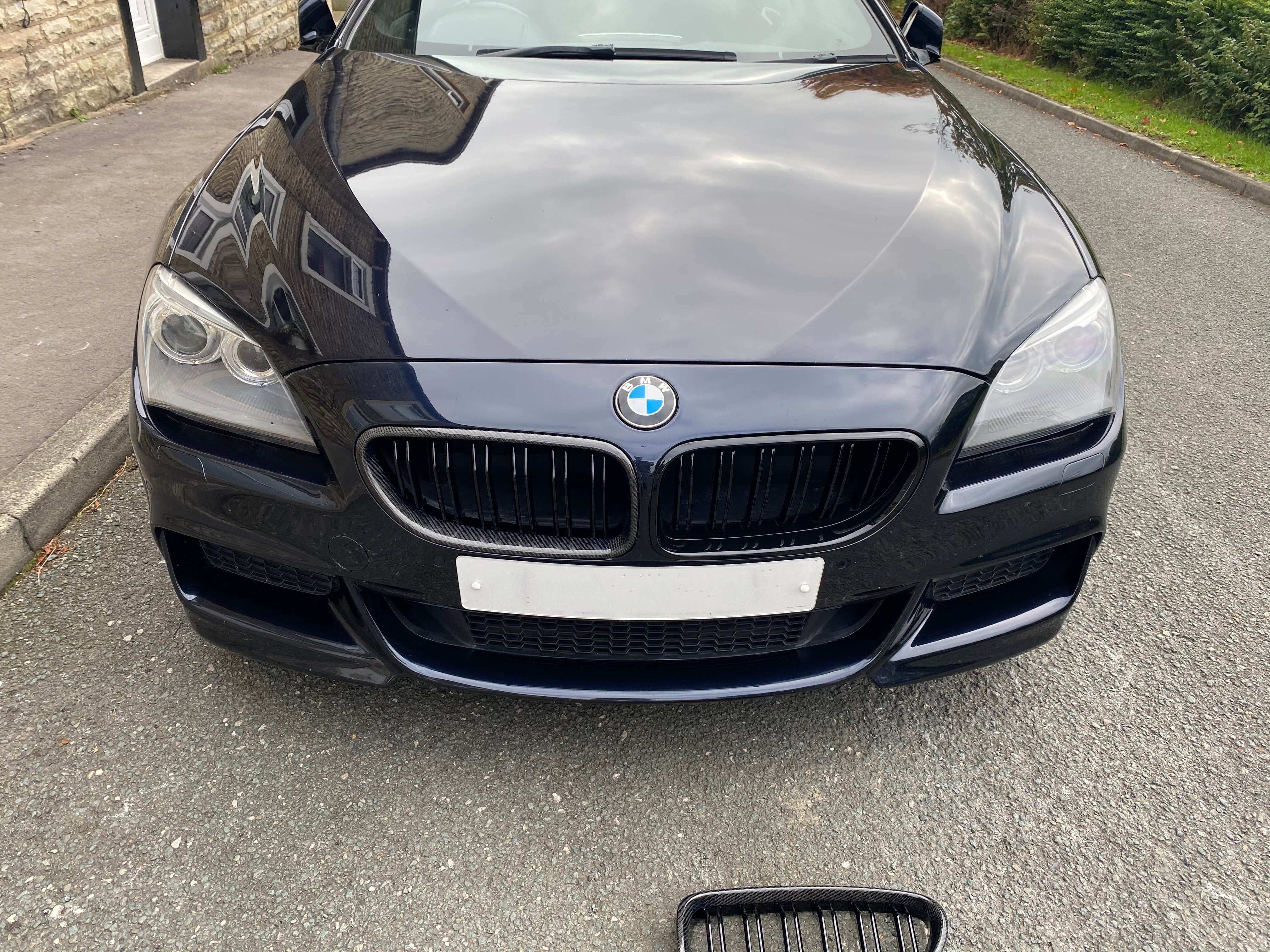 BMW 6 Series/M6 (F06/F12/F13) M Style Carbon Fibre Front Grilles - Twenty Two Tuning Front Grille