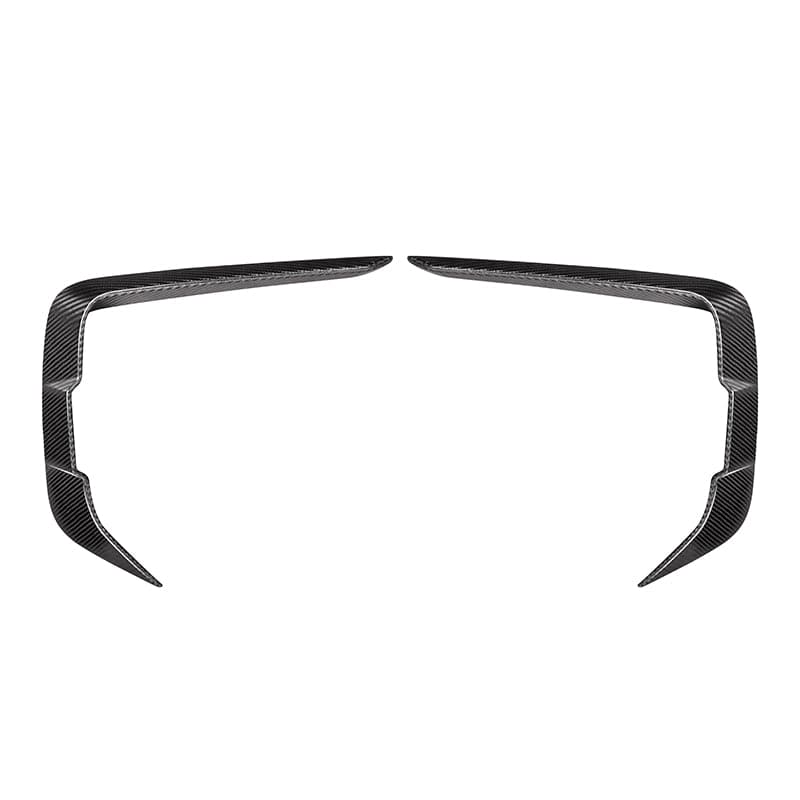 BMW 8 Series (G14/G15/G16) M Performance Style Carbon Fibre Front Bumper Canards - Twenty Two Tuning Front Canards/Bumper Inserts