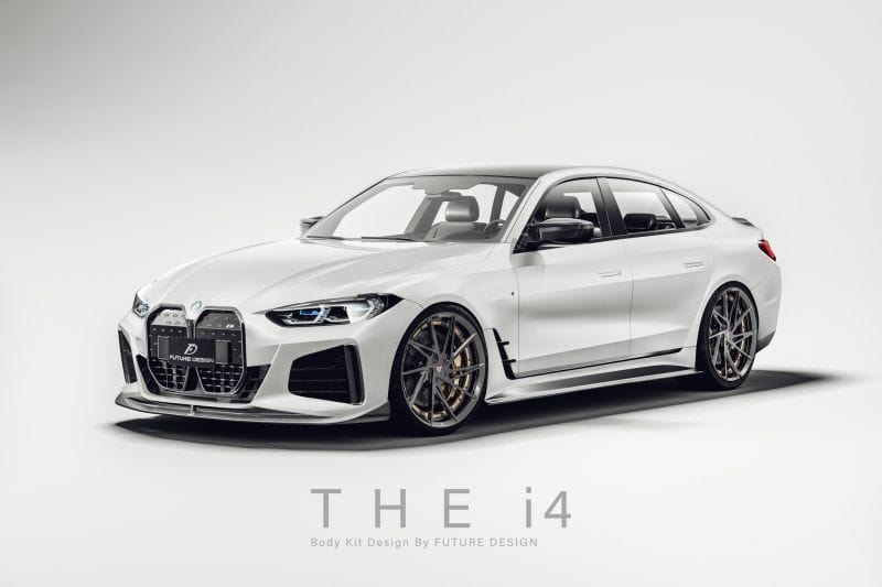 BMW I4 (G26) Future Design Carbon Fibre Side Skirt - Future Design Side Skirts