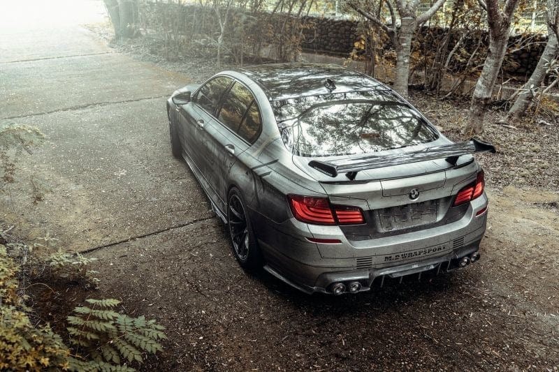 BMW M Performance Throughflow Style Carbon Fiber Rear Trunk Spoiler - Twenty Two Tuning Rear Spoiler