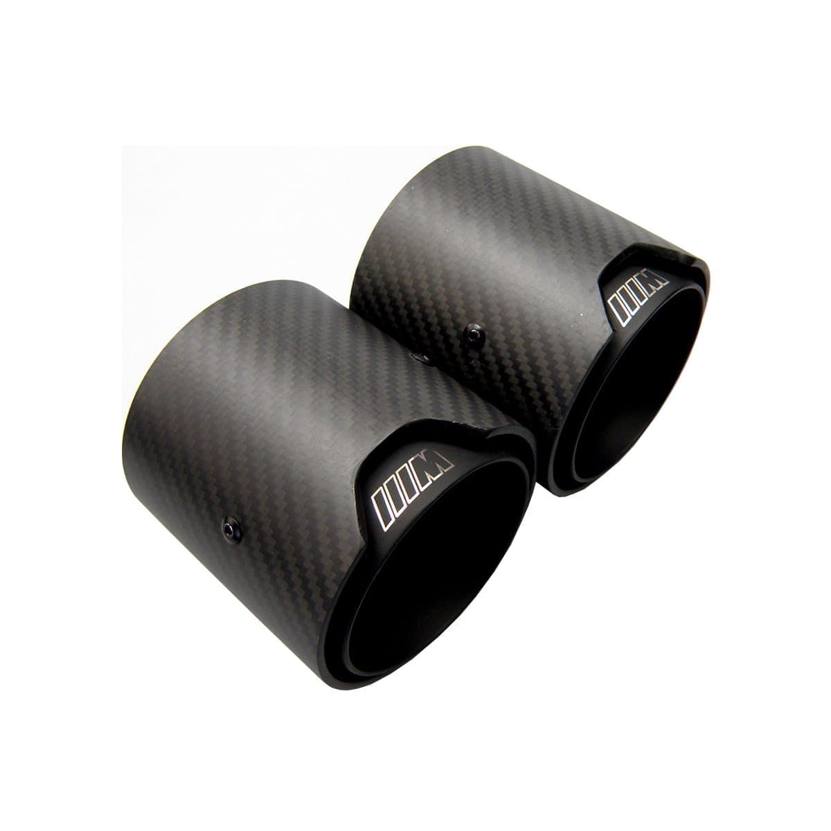 BMW M2 (F87) Black M Performance Style Carbon Fibre Exhaust Tips - Twenty Two Tuning Exhaust Tips