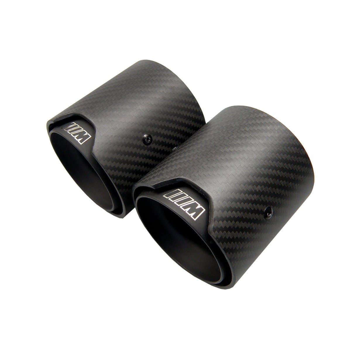 BMW M2 (F87) Black M Performance Style Carbon Fibre Exhaust Tips - Twenty Two Tuning Exhaust Tips