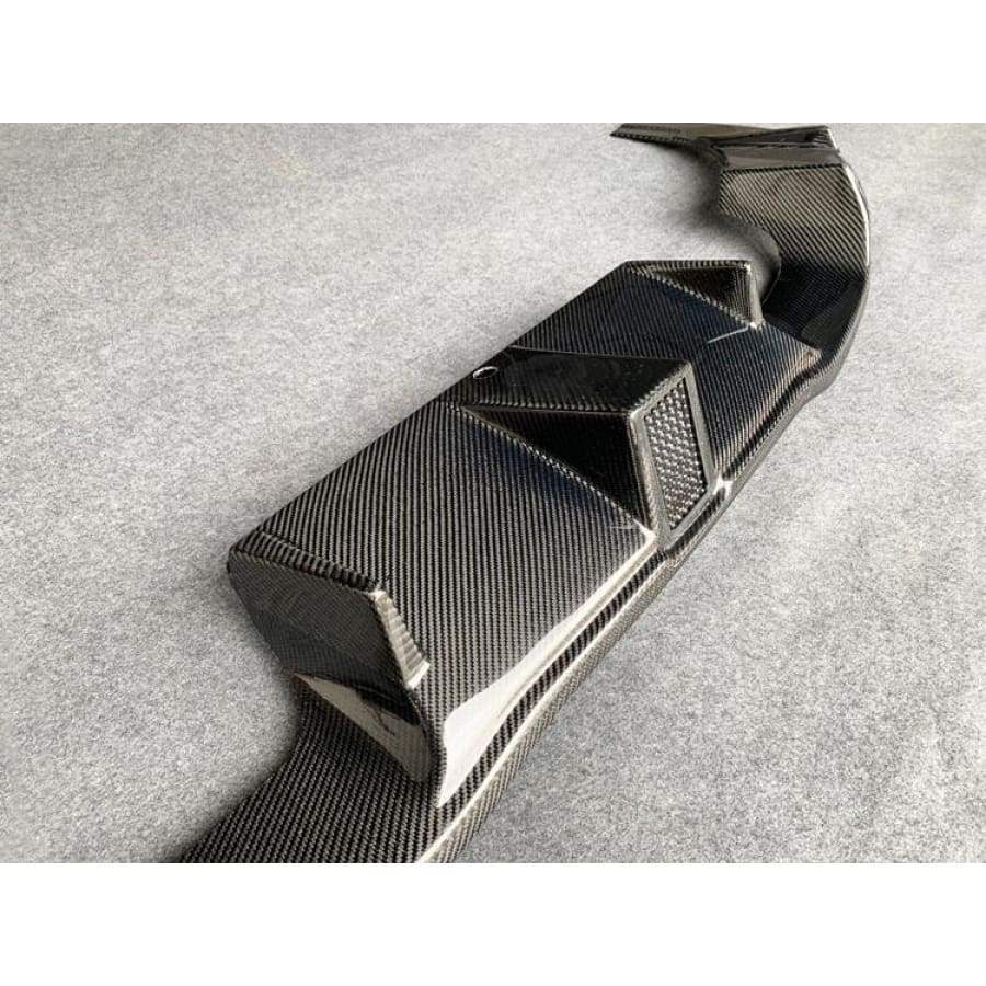 BMW M2/M2C (F87) Kohlenstoff Style Carbon Fibre Rear Diffuser - Twenty Two Tuning Rear Diffuser