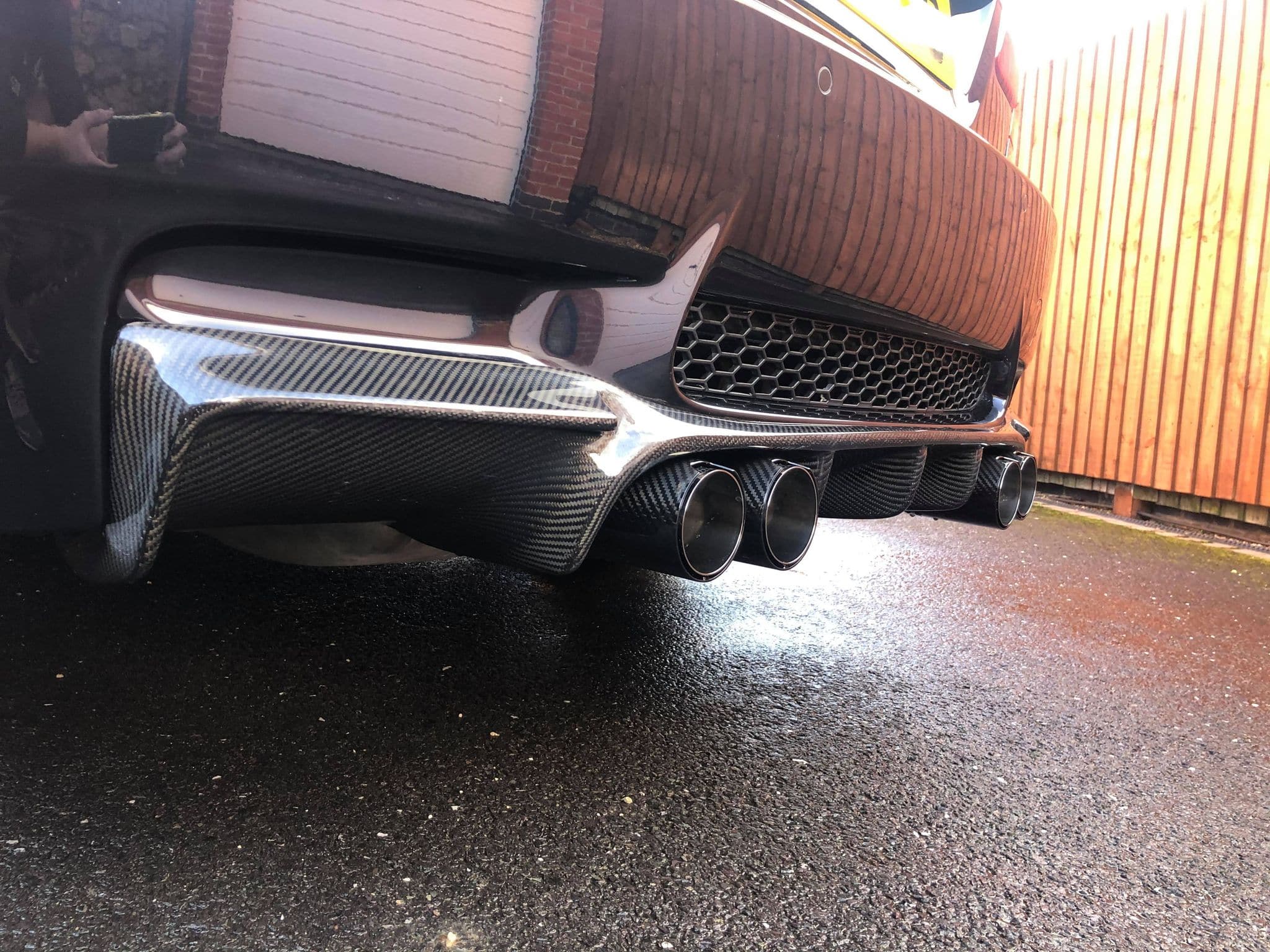 BMW M3 (E90/E92/E93) Vorsteiner Style Carbon Fibre Rear Diffuser - Twenty Two Tuning Rear Diffuser