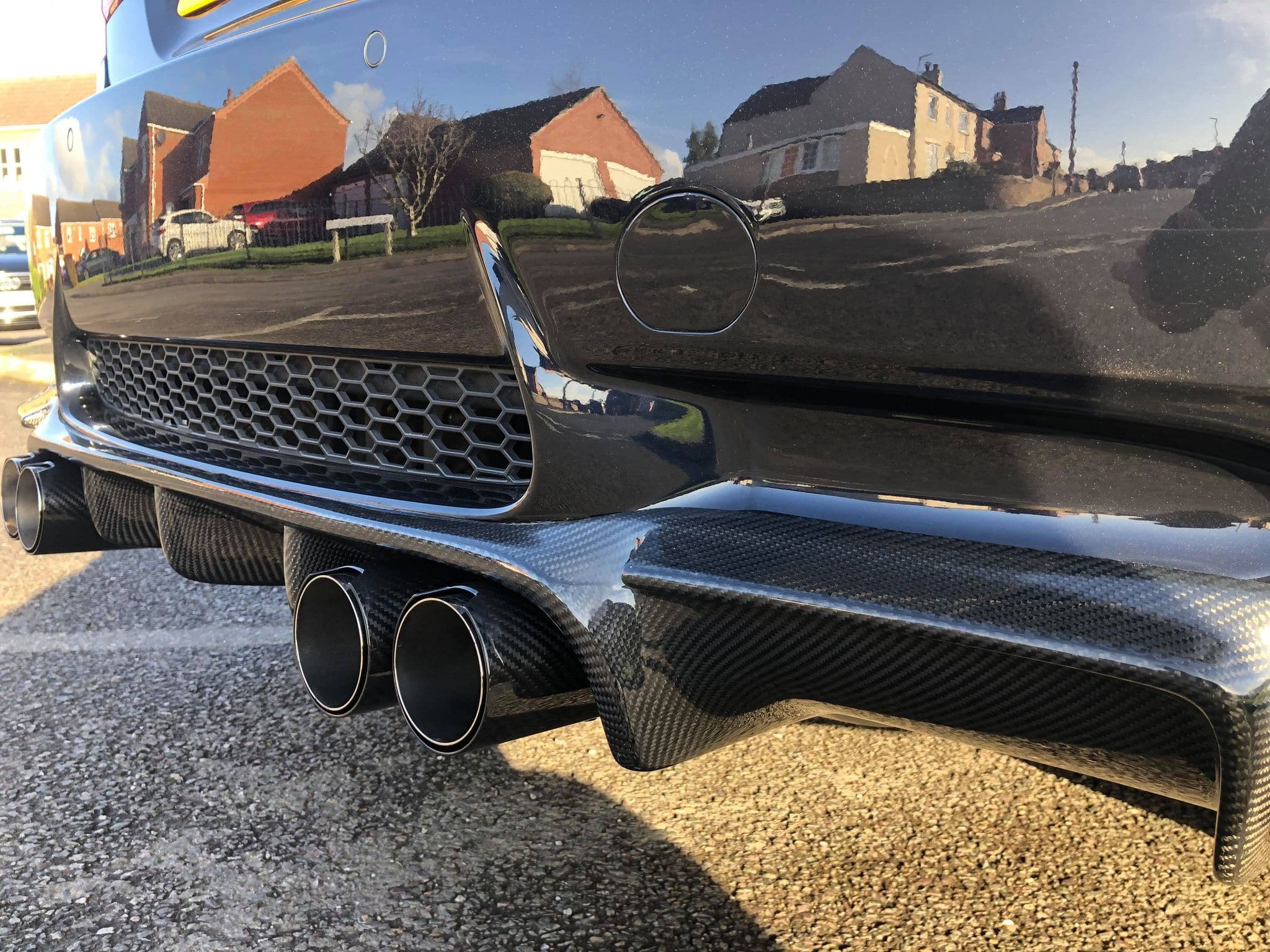 BMW M3 (E90/E92/E93) Vorsteiner Style Carbon Fibre Rear Diffuser - Twenty Two Tuning Rear Diffuser