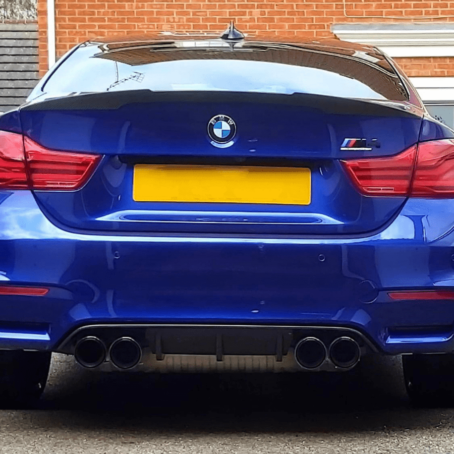 BMW M3 (F80) Black M Performance Style Carbon Fibre Exhaust Tips - Twenty Two Tuning Exhaust Tips