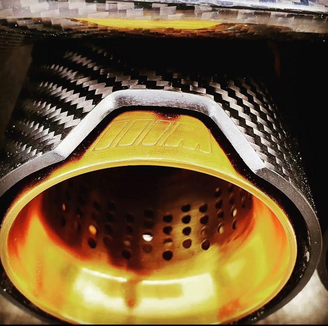 BMW M3 (F80) Gold M Performance Style Carbon Fibre Exhaust Tips - Twenty Two Tuning Exhaust Tips