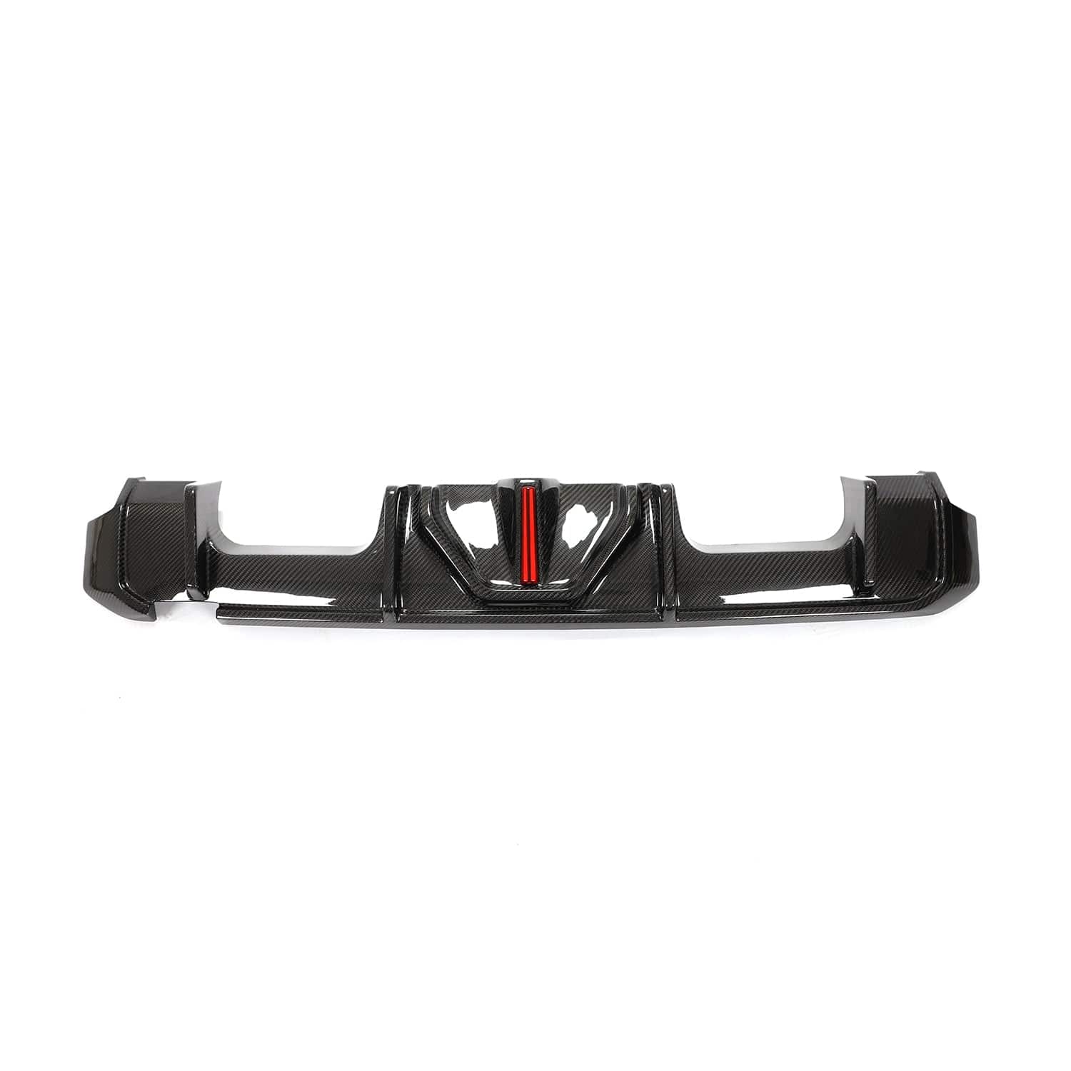 BMW M3/M4 AK Style LED Carbon Fibre Rear Diffuser (G80/G81/G82/G83) - Twenty Two Tuning Rear Diffuser