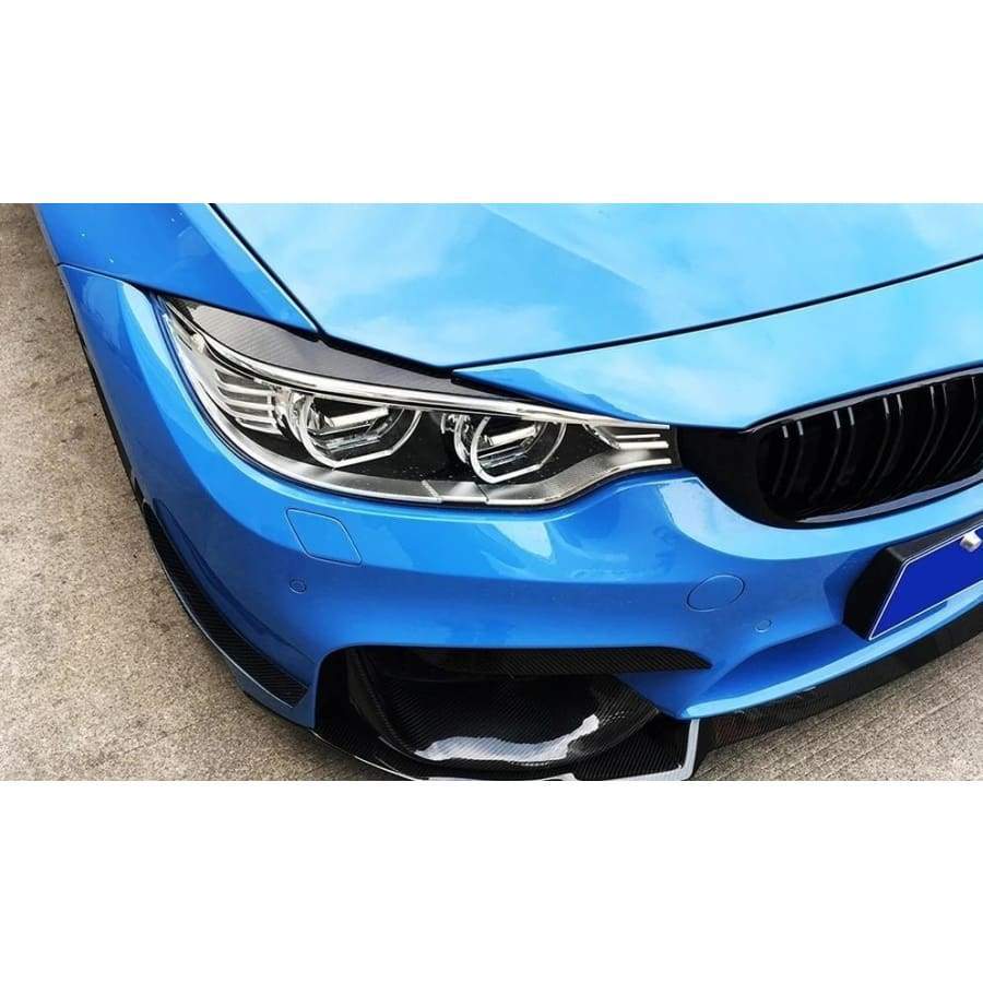 BMW M3/M4 (F80/F82/F83) Carbon Fiber Headlight Covers - Twenty Two Tuning Headight/Headlamp Trims