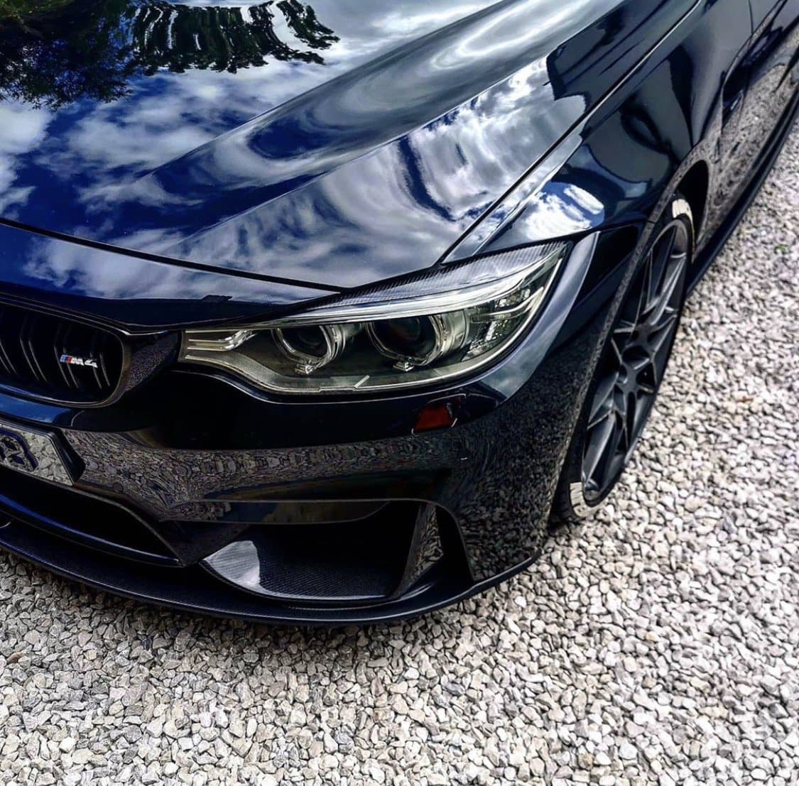 thumbnail image 2 of Real Carbon Fiber Headlight Switch Cover Sticker For BMW M3 F30 F80 / F31 F32 F33 2 of 2