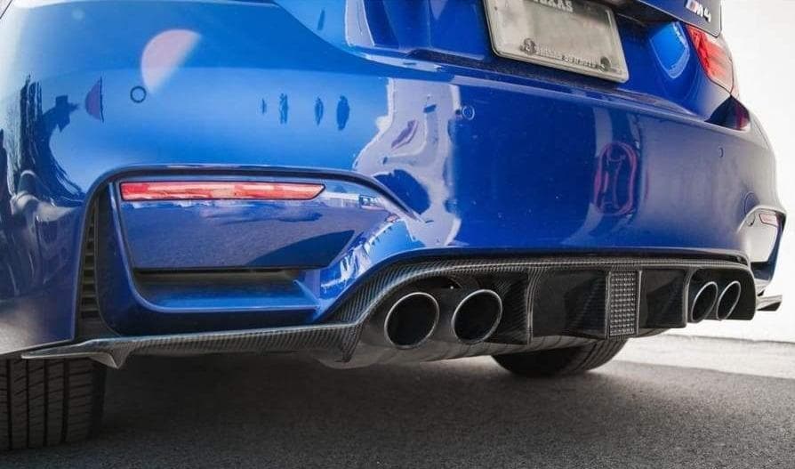 BMW M3/M4 (F80/F82/F83) Kohlenstoff Style Carbon Fibre Rear Diffuser - Twenty Two Tuning Rear Diffuser
