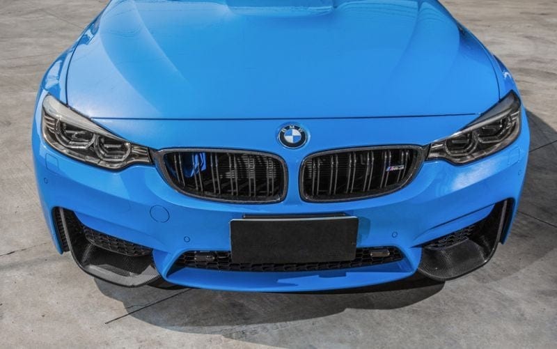 BMW M3/M4 (F80/F82/F83) M Performance Style Carbon Fibre Front Splitters - Twenty Two Tuning Front Lip