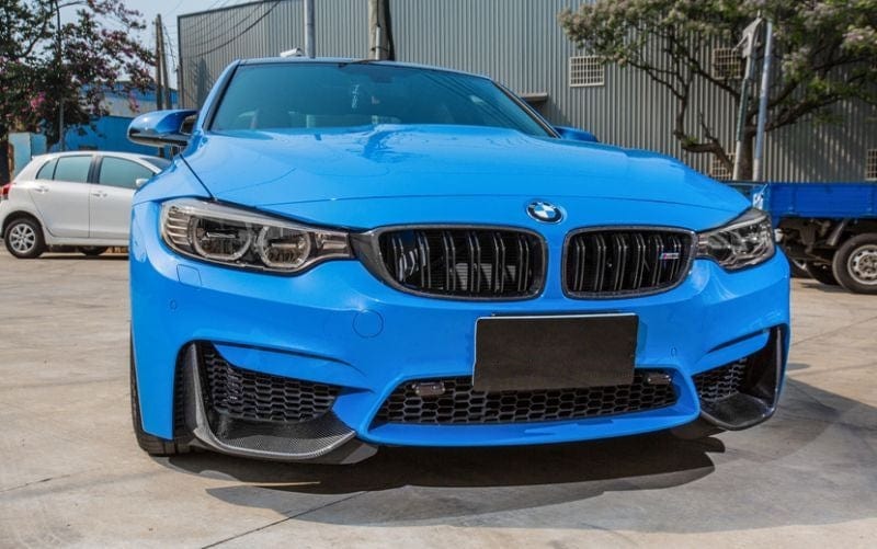 BMW M3/M4 (F80/F82/F83) M Performance Style Carbon Fibre Front Splitters - Twenty Two Tuning Front Lip