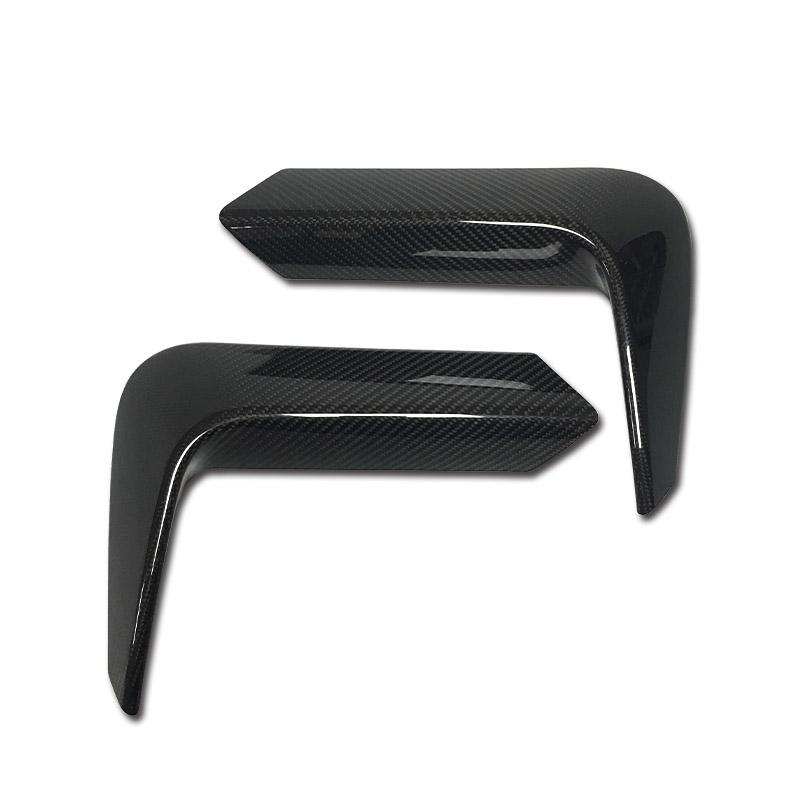 BMW M3/M4 (F80/F82/F83) M Performance Style Carbon Fibre Rear Bumper Canards - Twenty Two Tuning Rear Canards