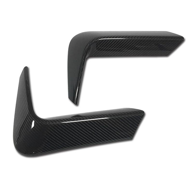 BMW M3/M4 (F80/F82/F83) M Performance Style Carbon Fibre Rear Bumper Canards - Twenty Two Tuning Rear Canards
