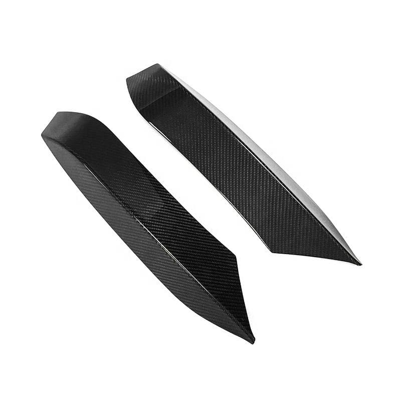 BMW M3/M4 (F80/F82/F83) M Performance Style Carbon Fibre Upper Bumper Trims - Twenty Two Tuning Front Canards/Bumper Inserts