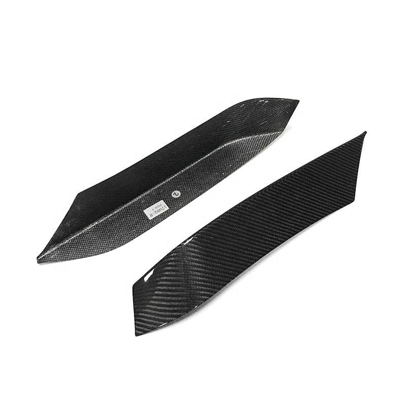 BMW M3/M4 (F80/F82/F83) M Performance Style Carbon Fibre Upper Bumper Trims - Twenty Two Tuning Front Canards/Bumper Inserts