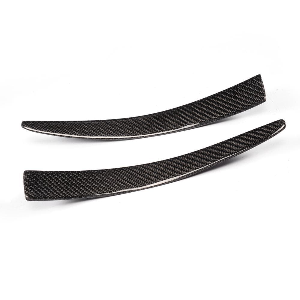 BMW M3/M4 (F80/F82/F83) M Style Carbon Fibre Front Bumper Canards - Twenty Two Tuning Front Canards/Bumper Inserts