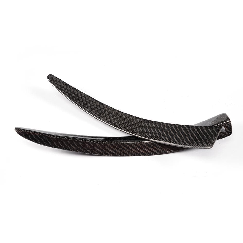 BMW M3/M4 (F80/F82/F83) M Style Carbon Fibre Front Bumper Canards - Twenty Two Tuning Front Canards/Bumper Inserts