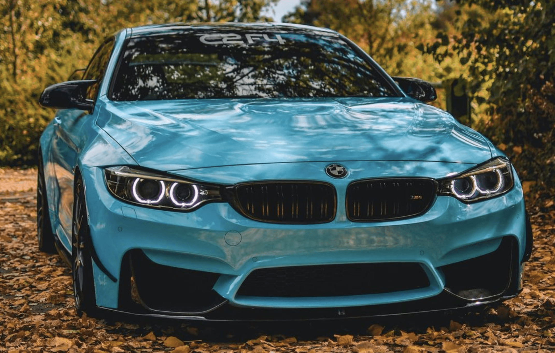 BMW M3/M4 (F80/F82/F83) M Style Carbon Fibre Front Bumper Canards - Twenty Two Tuning Front Canards/Bumper Inserts