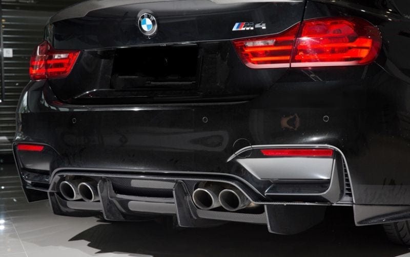 BMW M3/M4 (F80/F82/F83) PSM Style Carbon Fibre Rear Diffuser - Twenty Two Tuning Rear Diffuser