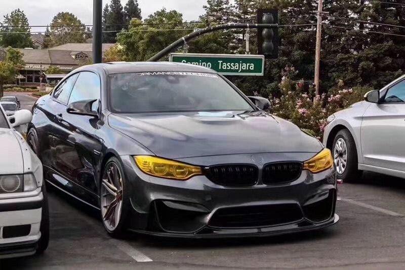 BMW M3/M4 (F80/F82/F83) R Style Carbon Fibre Front Lip Spoiler - Twenty Two Tuning Front Lip